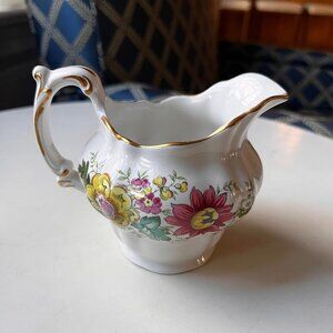 Booths "Victoria" Enlgand creamer with elegant and feminine floral design